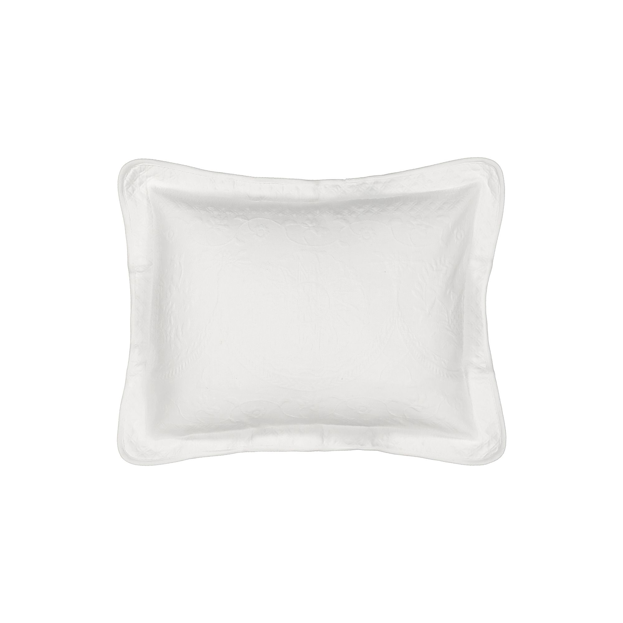 Historic Charleston Charles Matelassé Standard Sham, White