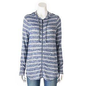 Women's Olivia Sky Striped Tunic Hoodie