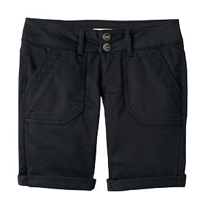 Girls 7-16 & Plus Size SO® Lace Trim Bermuda Twill Shorts