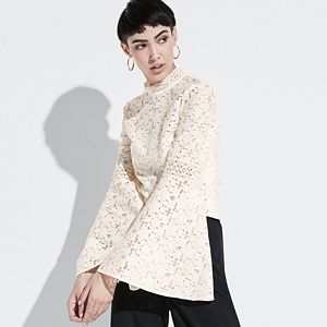 k/lab Lace Bell Sleeve Top