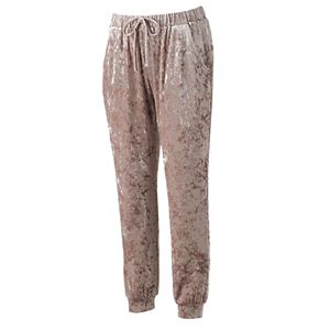 Juniors' Joe B Velvet Jogger Pants