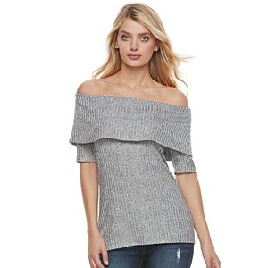 Women's Juicy Couture Marled Off-the-Shoulder Top