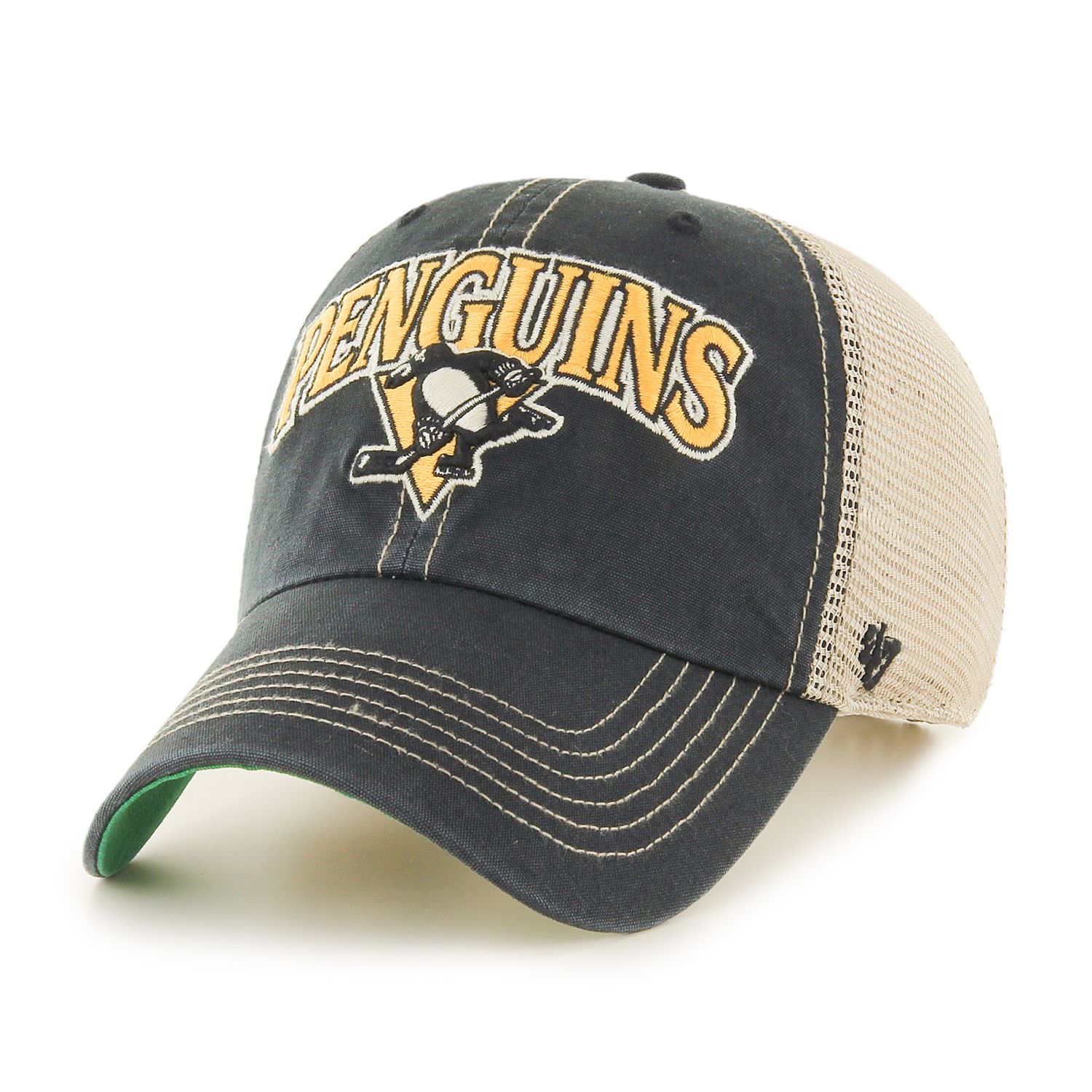 penguins trucker hat