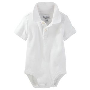 Baby Boy OshKosh B'gosh® Solid Polo Bodysuit