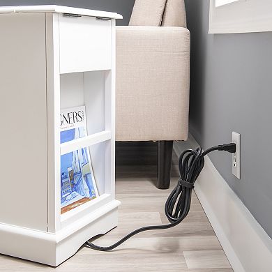 Butler Charging Station End Table