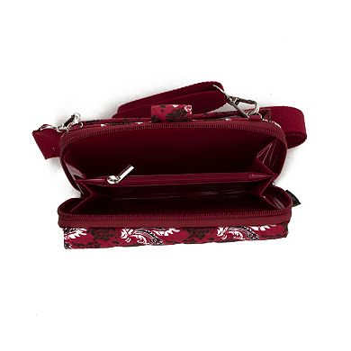 Arkansas Razorbacks Bloom Crossbody Wallet