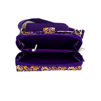 LSU Tigers Bloom Crossbody Wallet