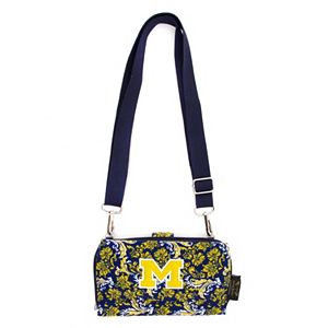 Michigan Wolverines Bloom Crossbody Wallet