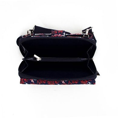 Ole Miss Rebels Bloom Crossbody Wallet