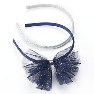 Girls 4-6x Carter's 2-pk. Glitter Tulle Headbands