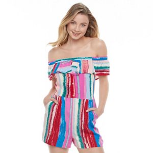 Juniors' Candie's®  Marilyn Striped Romper