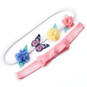 Girls 4-6x Carter's 2-pk. Butterfly & Bow Headwraps