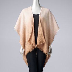 Women's Simply Vera Vera Wang Dip-Dyed Ruana