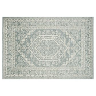 Safavieh Adirondack Cyan Framed Floral Rug