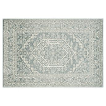 Safavieh Adirondack Cyan Framed Floral Rug
