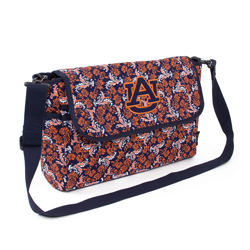 Auburn Tigers Bloom Messenger Bag, Multicolor