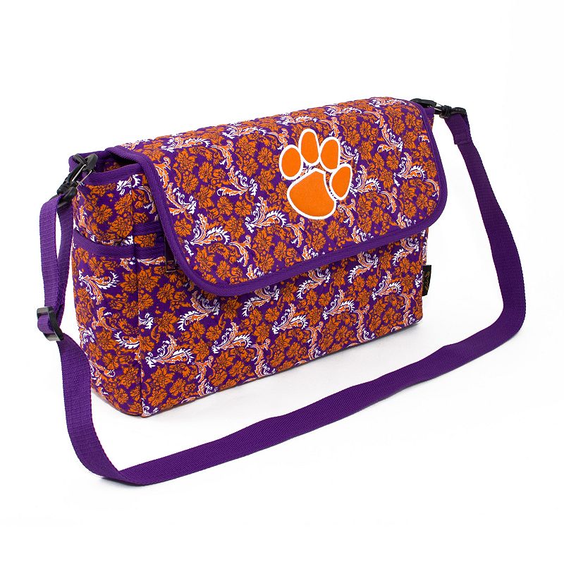 Clemson Tigers Bloom Messenger Bag, Multicolor
