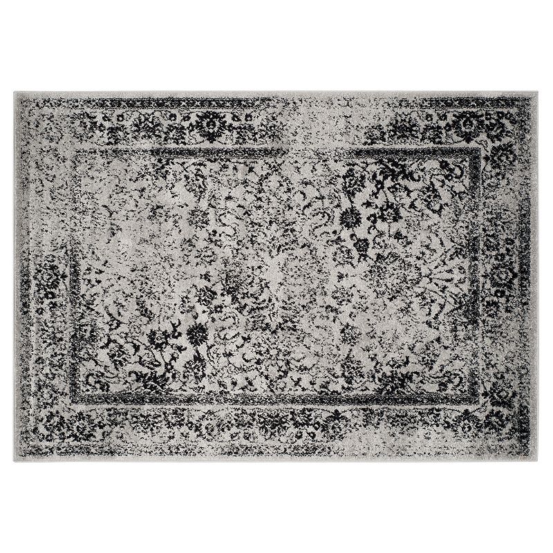 Safavieh Adirondack Deja Framed Floral Rug, Grey, 6X9 Ft