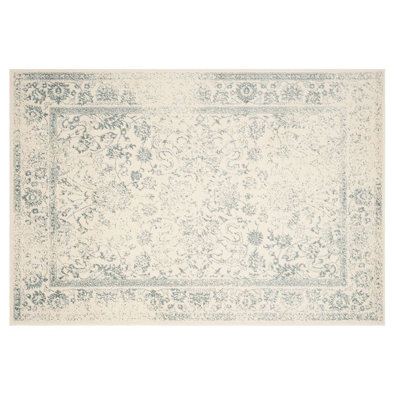 Safavieh Adirondack Deja Framed Floral Rug, White, 8X10 Ft