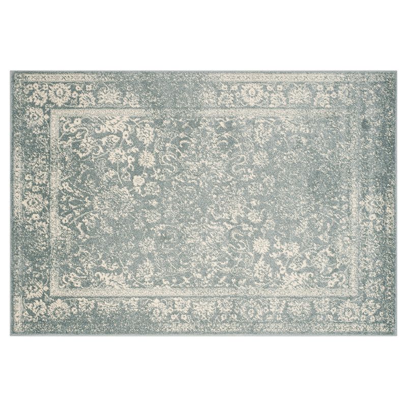 Safavieh Adirondack Deja Framed Floral Rug, Grey, 8Ft Sq