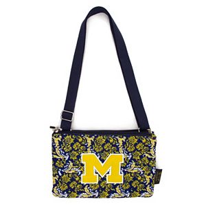 Michigan Wolverines Bloom Crossbody Bag