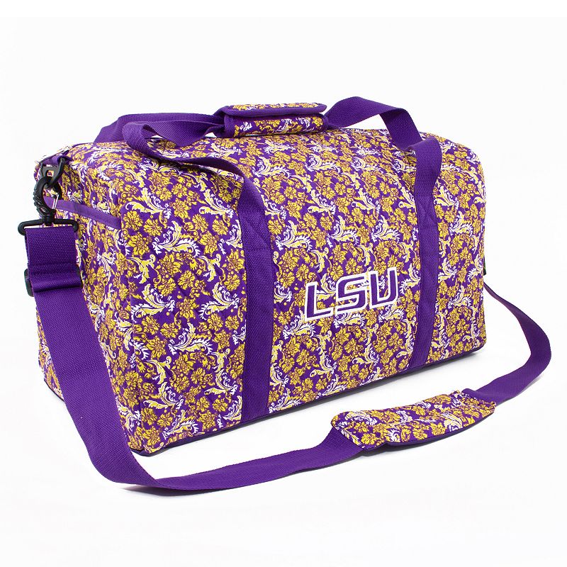 LSU Tigers Bloom Large Duffle Bag, Multicolor