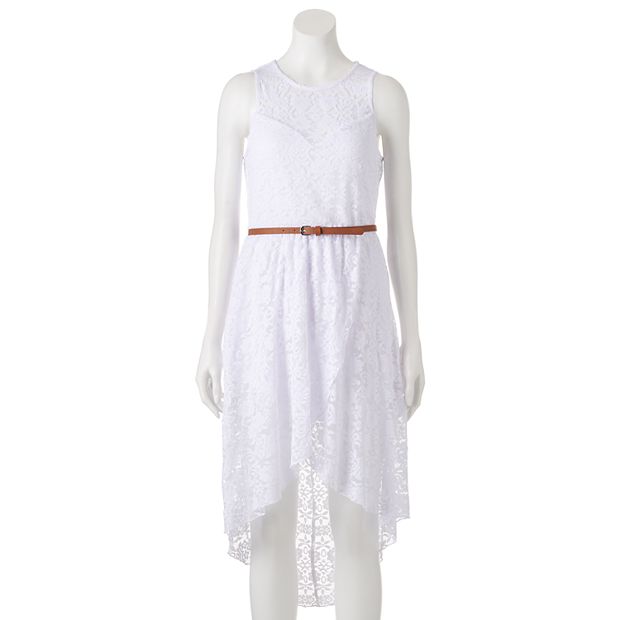 Juniors white outlet lace dress