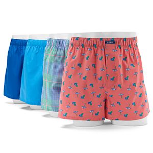 Men's IZOD Beach 4-Pack Woven Boxers