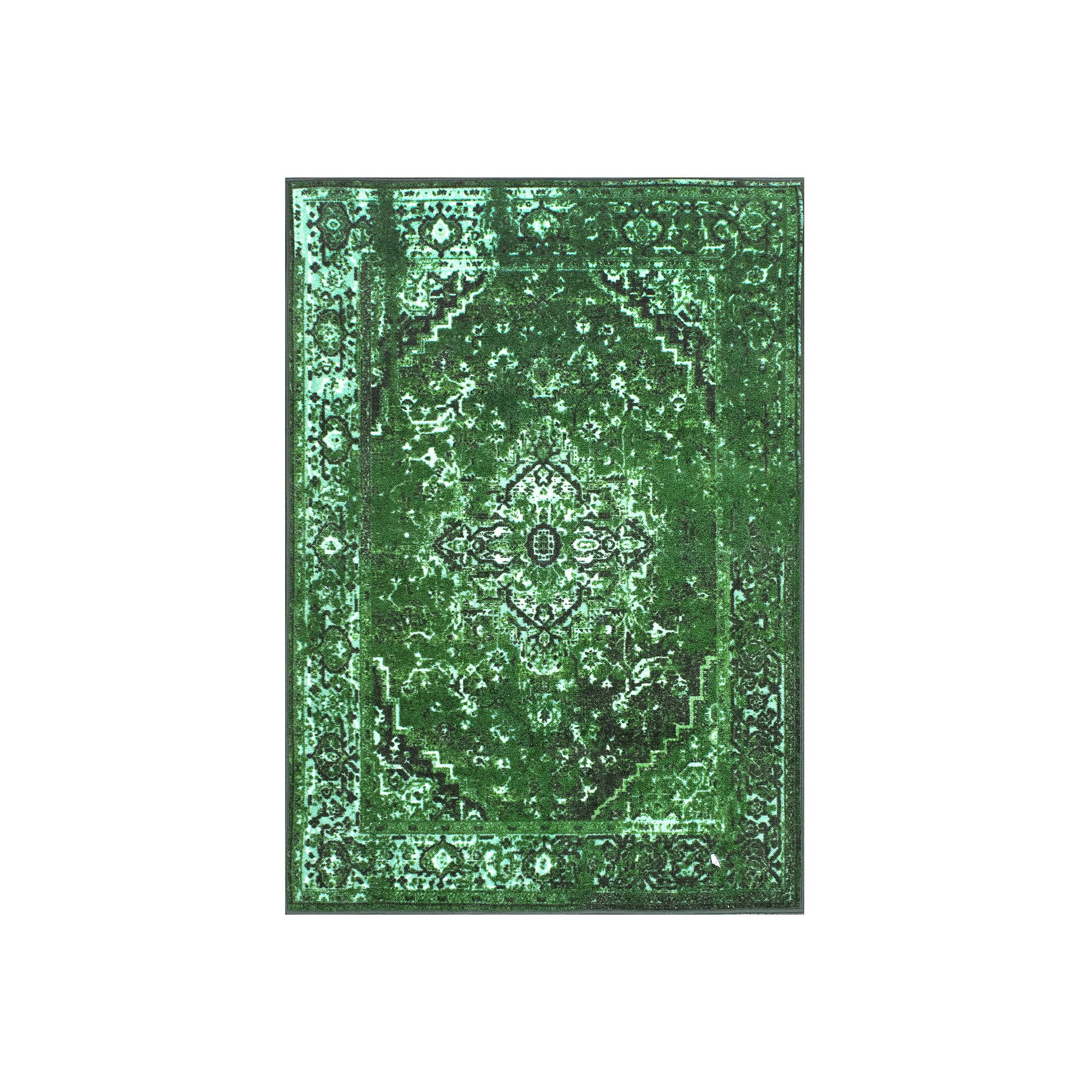 nuLOOM Giza Vintage Reiko Framed Floral Rug, Green