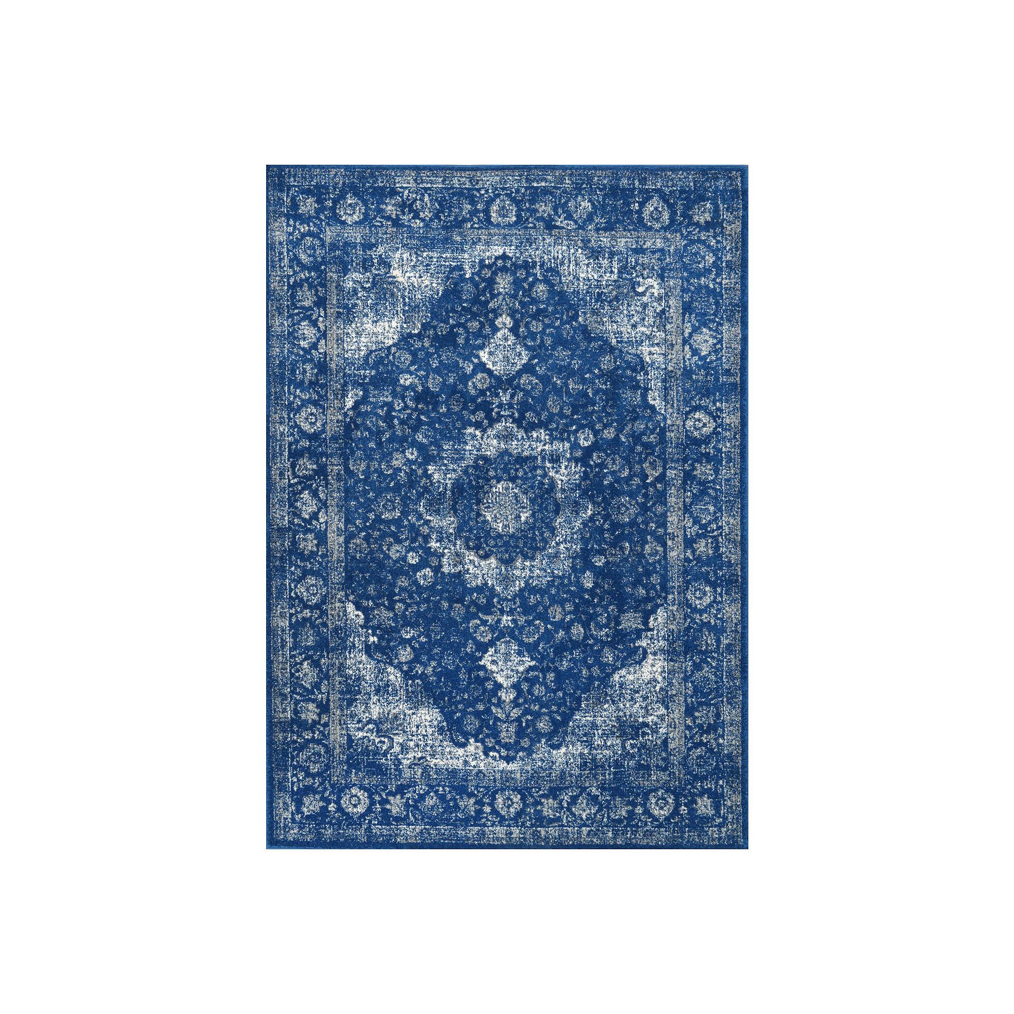 nuLOOM Traditional Medallion Verona Rug, Dark Blue
