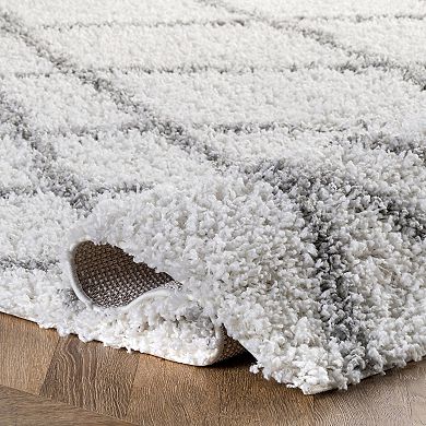 nuLOOM Alvera Easy Shag Lattice Rug