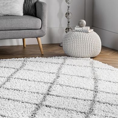 nuLOOM Alvera Easy Shag Lattice Rug
