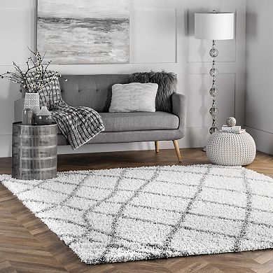 nuLOOM Alvera Easy Shag Lattice Rug