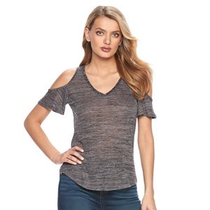 Women's Juicy Couture Embellished Cold-Shoulder Tee