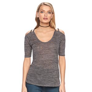 Women's Juicy Couture Strappy Cold-Shoulder Tee