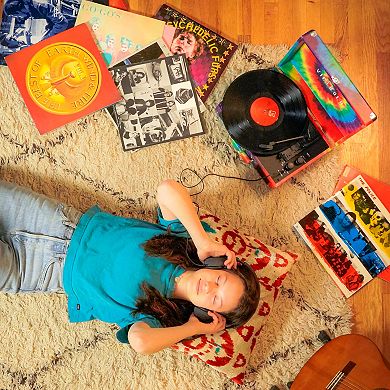 Victrola Patterned Suitcase Record Player with Bluetooth