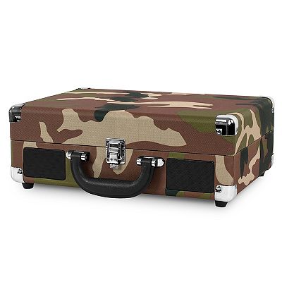 Victrola Patterned Suitcase Record Player with Bluetooth