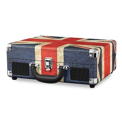 Victrola Patterned Suitcase Record Player with Bluetooth