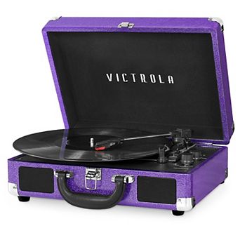 Victrola Patterned Suitcase Record Player with Bluetooth