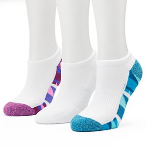 Women's Tek Gear® 3-pk. Performance Geometric Marled Quarter Socks