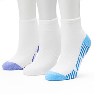 Women's Tek Gear® 3-pk. Performance Chevron Marled Quarter Socks