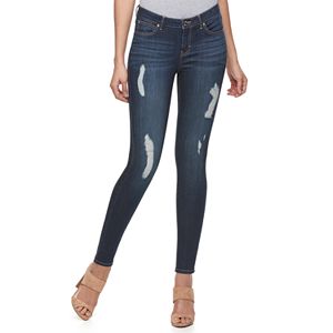 Women's Jennifer Lopez Destructed Sculpting Skinny Jeans