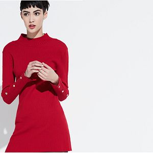 k/lab Mockneck Sweater Dress