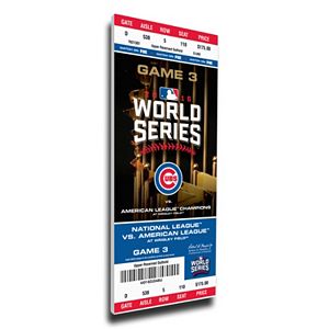 Chicago Cubs 2016 World Series Game 3 Mega Ticket