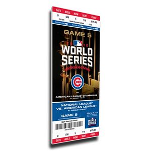 Chicago Cubs 2016 World Series Game 5 Mega Ticket