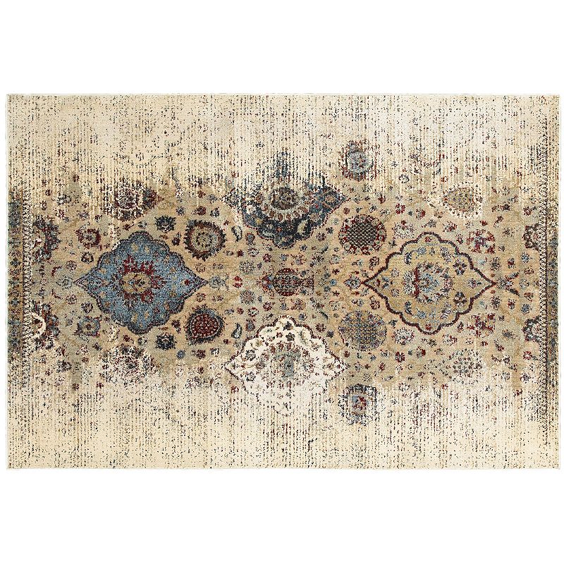 StyleHaven Evans Floral Traditions Rug, Lt Beige, 10X13 Ft