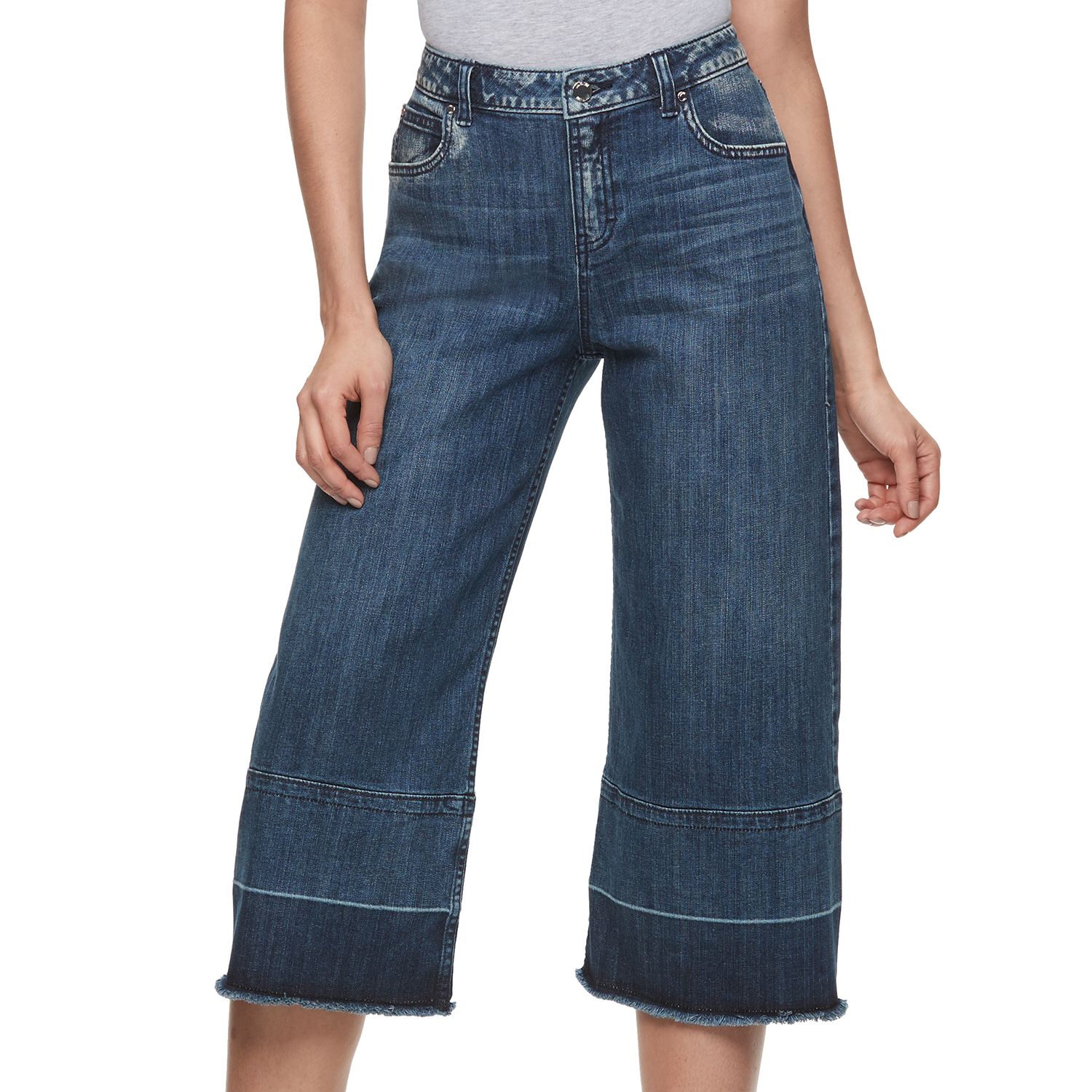 distressed denim jeans