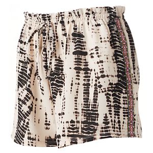Juniors' About A Girl Tie-Dye Embroidered Side Shorts