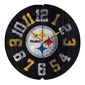 Pittsburgh Steelers Vintage Round Clock