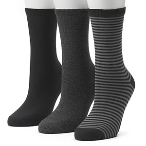 Women's SONOMA Goods for Life™ 3-pk. Striped Crew Socks